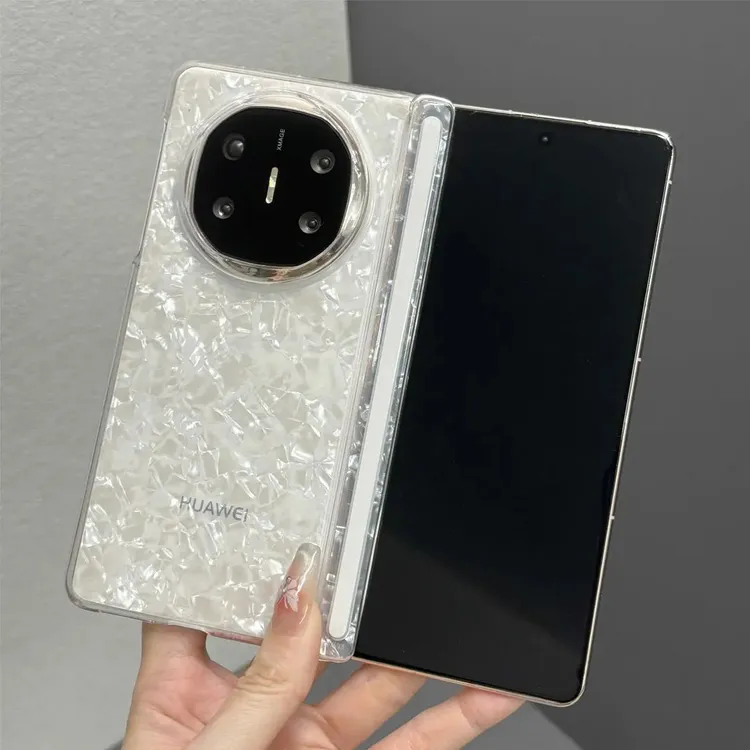 适用于华为matex6/x5/x3折叠屏OPPOFindN5手机壳三星w25贝壳纹ZFo