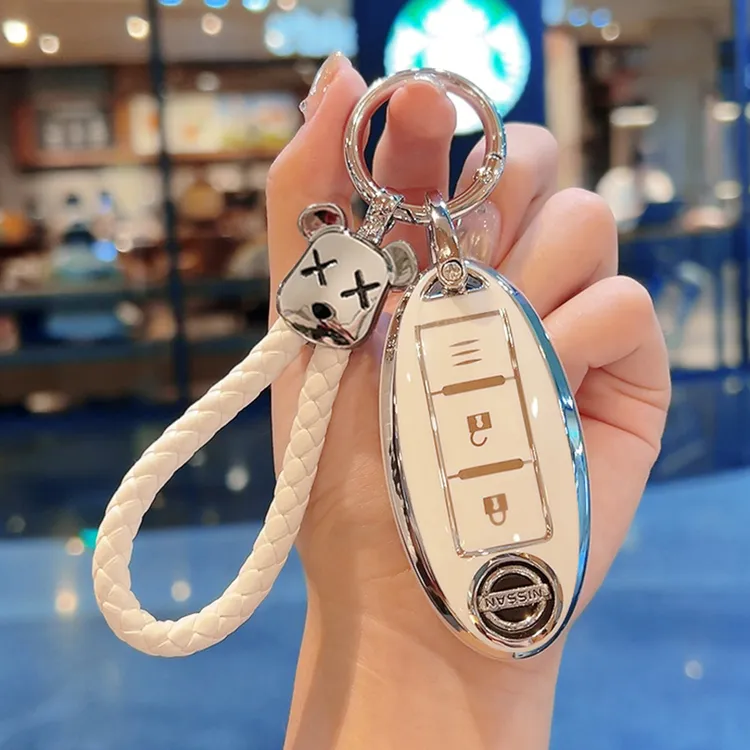 日产楼兰车钥匙套逍客奇骏途达骐达劲客包纳瓦拉荣誉壳经典扣男女