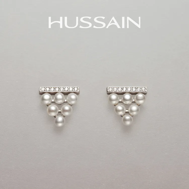 非金属耳饰 赫生HUSSAIN半岛耳钉气质漂亮耳饰小众设计耳环秋冬