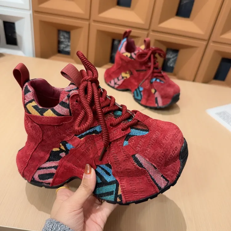 欧货重工内增高厚底老爹鞋女ins超火运动鞋潮流百搭小个子休闲鞋