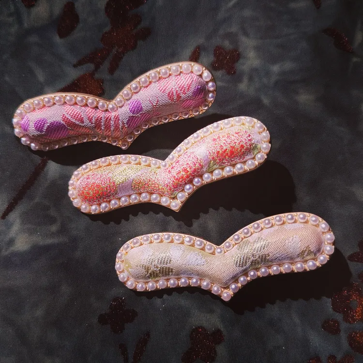 宋锦珍珠鸭嘴夹【直播间选款下单】偏远地区不包邮默认微瑕不退不换