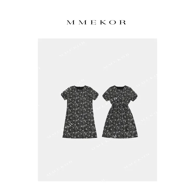 MMEKOR “杜桑花园” 连衣裙 艺术先锋碎花中长裙 67101