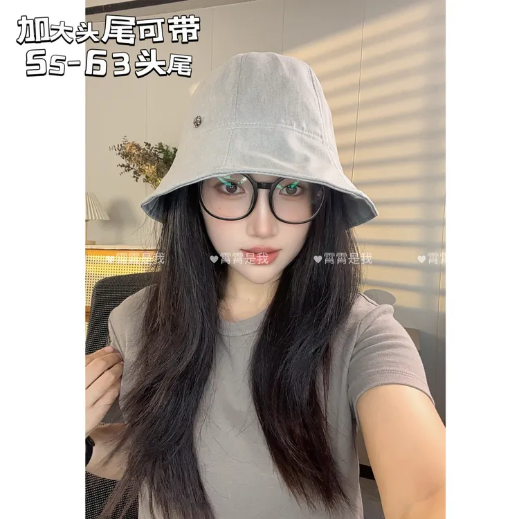 加大头尾！渔夫帽女高级感时尚盆帽秋冬新款复古百搭显脸小水桶帽