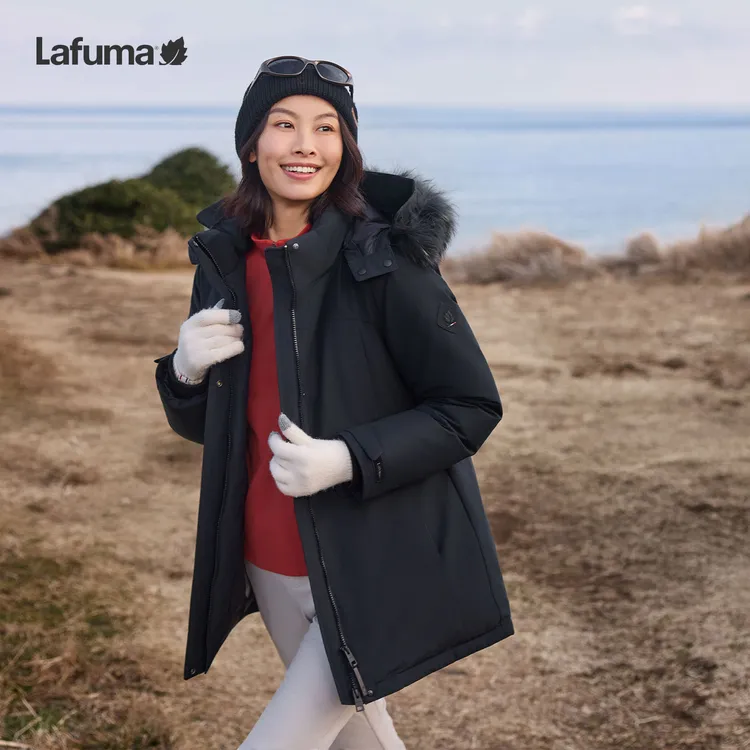 【男女款式】LAFUMA户外25冬季防泼水鹅绒羽绒服可拆卸帽LFJU5DH66