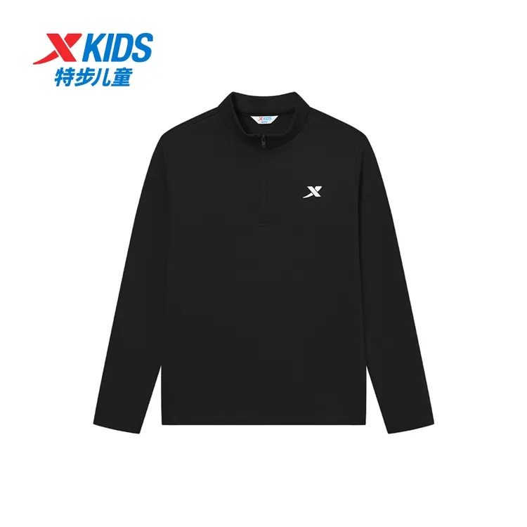 【恒温格】特步儿童冬季新款长袖男童舒适休闲时尚上衣675326039305