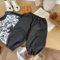 【预售】QK256339橘止皮男童25秋冬韩版工装三合一内里奥利绒登山裤