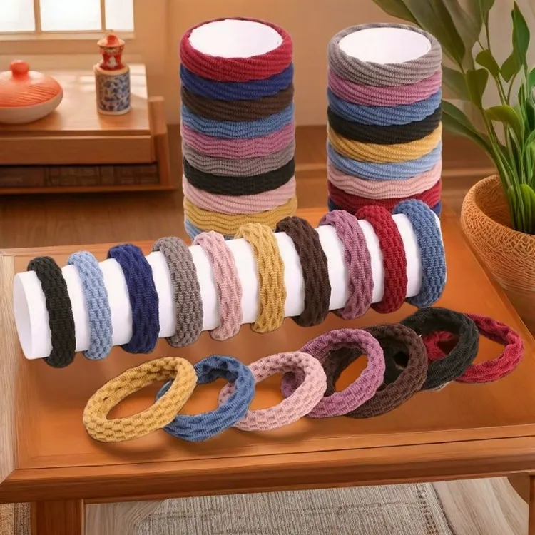 【100根】甜美风日韩原创设计发绳发圈头饰耐用皮筋头绳高马尾简约