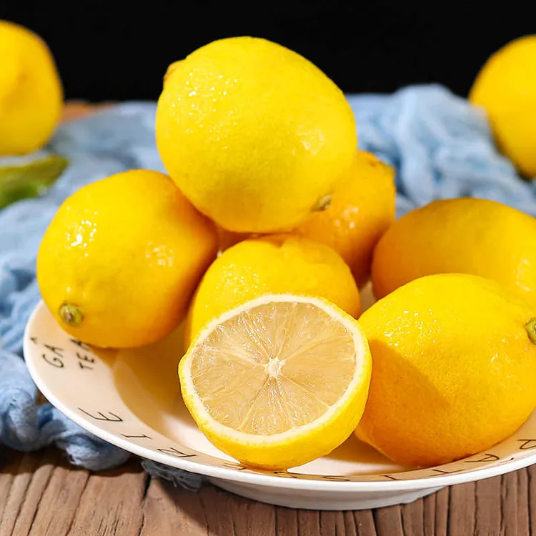 黄柠檬3/5/9斤中果单果100-165克新鲜皮薄多汁产地直供产地直发
