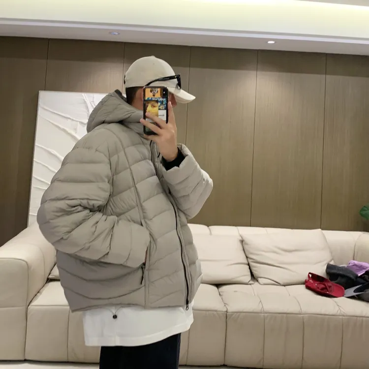 【JYEPRINCE李素景】冬季新款男宽松拼接龟背羽绒服连帽轻薄羽绒衣