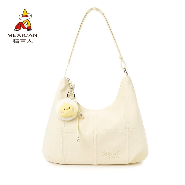 稻草人25新款托特包斜挎包手机袋女士韩版纯色耐刮时尚休闲