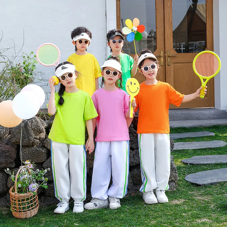 儿童宝宝春季洋气衣服夏装春装分体春秋新款爆款童装多色长裤套装