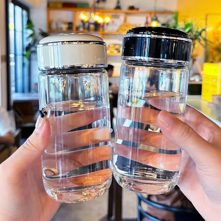 玻璃杯水杯高颜值2025新款男女便携耐高温小巧便携外出携带杯子