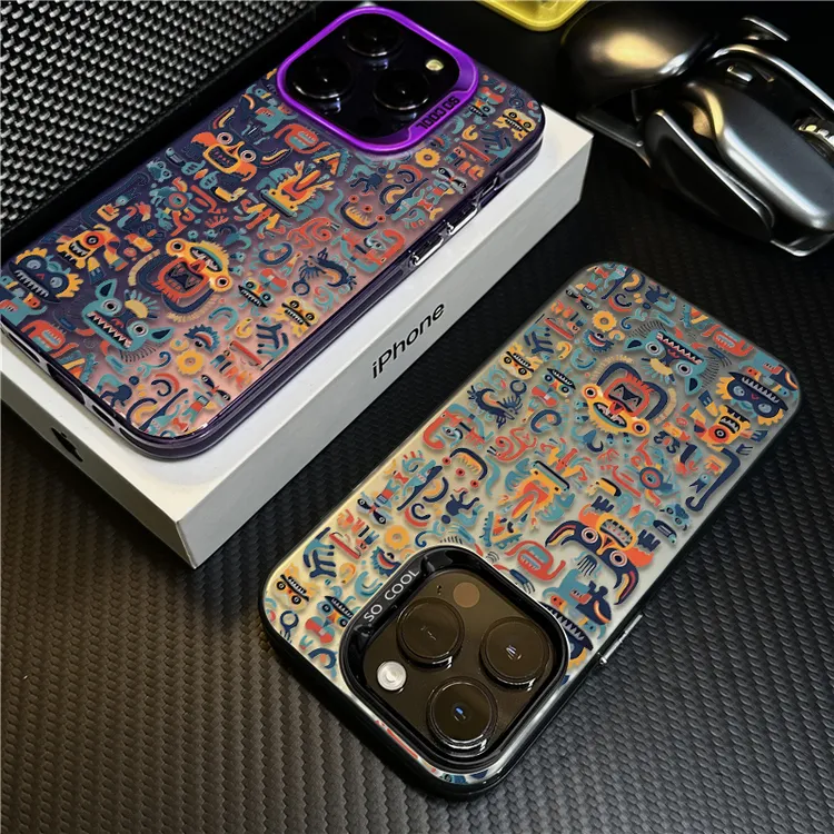 玛雅图腾适用苹果16手机壳15Promax创意iPhone14保护套复古13防摔