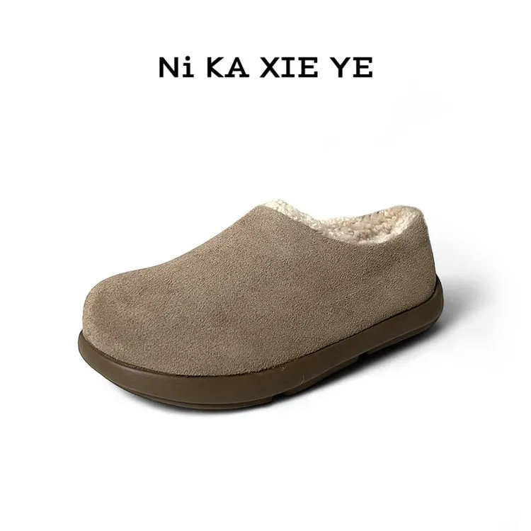 【小土豆全包】桑坡雪地靴保暖羊皮毛一体软底百搭加厚一脚蹬