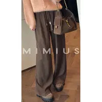 【mimius】U 慵懒舒适软糯复古通勤百搭直筒裤 G09333