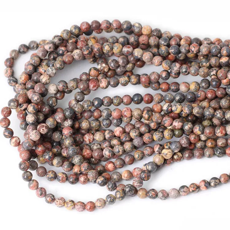 天然龙宫舍利 红豹皮散珠半成品长度38cm左右可DIY做手串锁骨链等