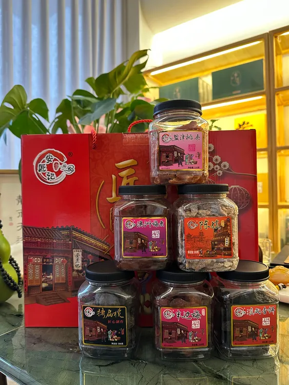 闽南安匠记礼盒混合装蜜饯半边梅拷扁榄陈皮澳洲梅条淡咸橄榄桃条