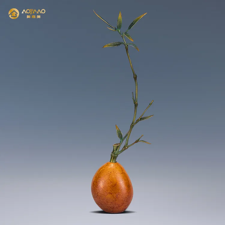 节节高升竹子摆件新中式家居玄关办公室送领导升职礼物乔迁工艺品