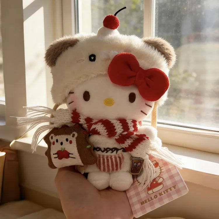 正版hellokitty冬日小狗kt三丽鸥kt包包挂件书包送人生日礼物女