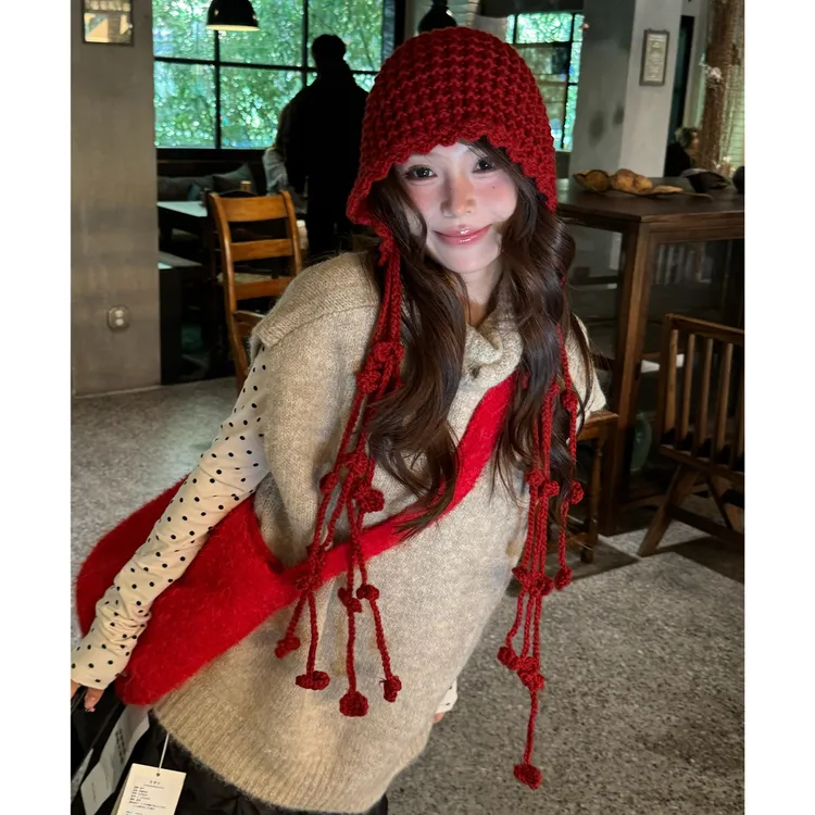 韩系搭配绝美马甲打底上衣两件套装女2026超火独特漂亮冬装一整套