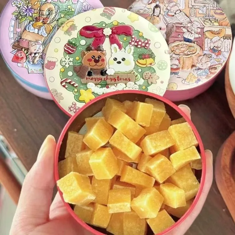 手工秋梨膏糖精美铁盒装清凉润喉适合送男友女友的可爱糖果