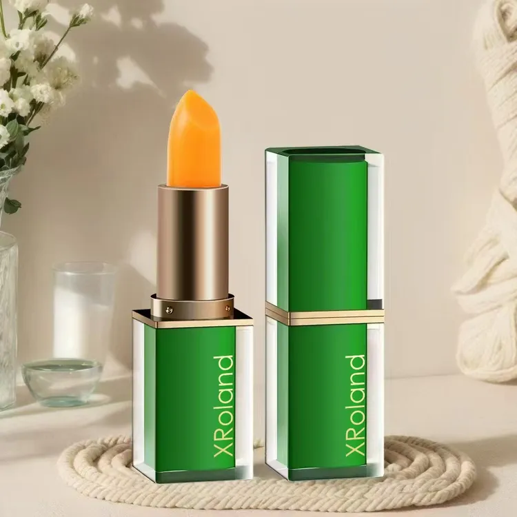 胡萝卜素温感变色唇膏保湿补水显白千人千色防干裂口红水润护唇纹
