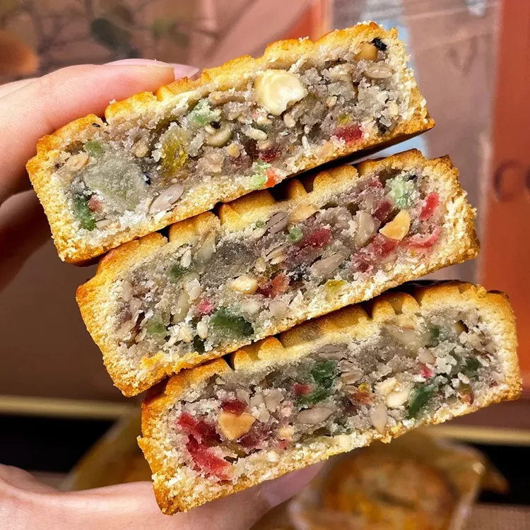 【多种口味】木糖醇伍仁月饼黑芝麻全麦正宗传统老式中秋糕点点心