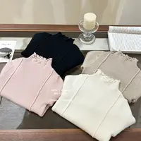 【咸柠七】自留！女童韩版洋气纯色针织毛衣秋装新款儿童半高领上衣