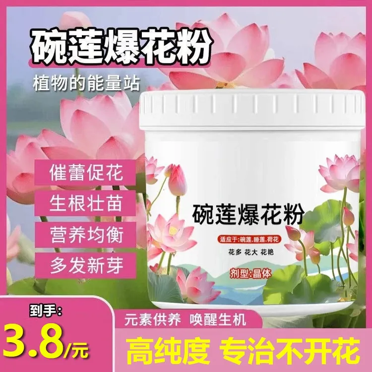 碗莲爆花粉植物肥料睡莲专用营养液促进开花的肥料水培荷花专用肥