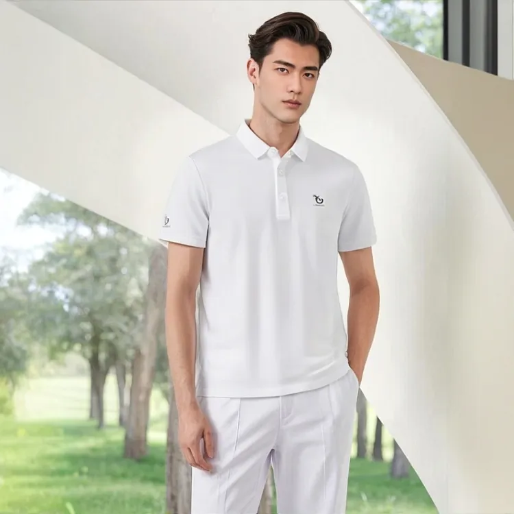 薄款翻领polo衫半袖上衣Polo衫运动夏季短袖商务男士休闲透气