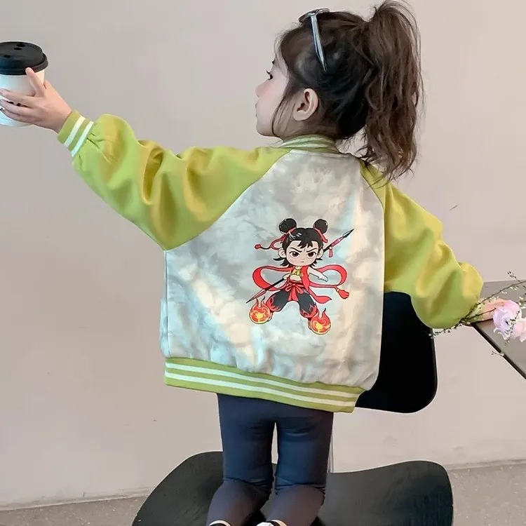 【1777人收藏】女童春装外套2025春秋新款哪吒儿童服装网红炸街春季
