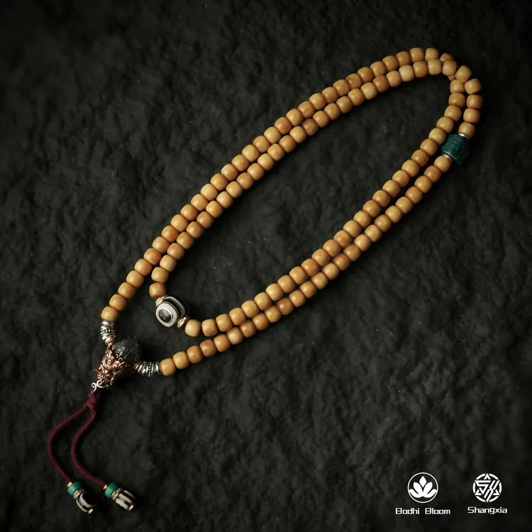 菩提花开·尚夏手作-联名手工压痕藏式龙脊搭黑神话悟空套装长串