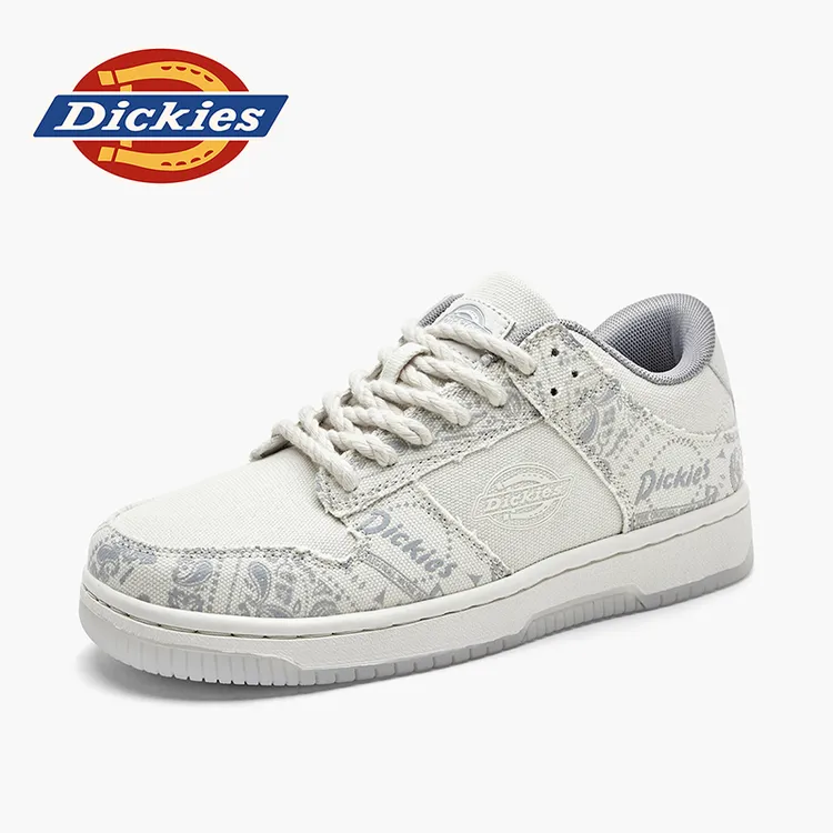 Dickies2025秋季腰果花潮流男鞋百搭男款低帮鞋增高休闲帆布板鞋
