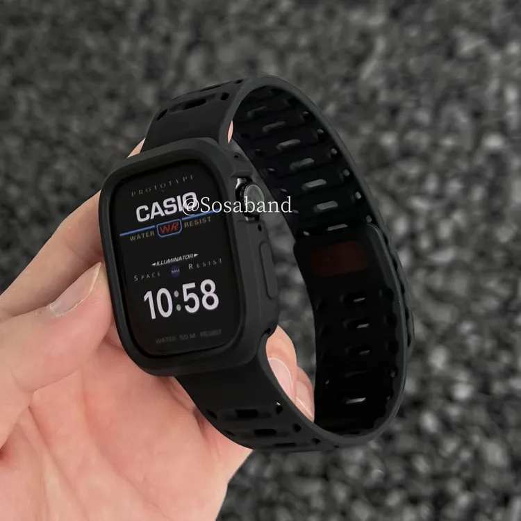 SosaBand穿山甲透气磁吸适用苹果S11手表带10Apple9Watchultra3ie