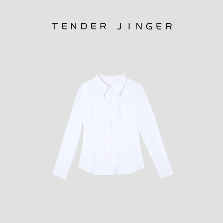 Tender Jinger【黑标】微弹抗皱收腰衬衫 T2308LFK358L轻奢