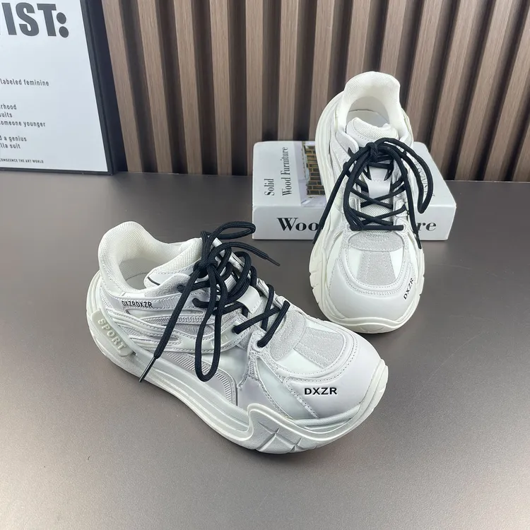 巨好看红色老爹鞋女厚底增高女鞋2025秋季新款时尚休闲鞋爆款百搭