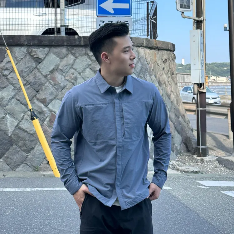 Terrathread“Cronin”康宁衬衫秋季男士翻领宽松软壳夹克休闲外套