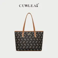 【CUWLEA/古黎】2025年新款时尚百搭女包大容量妈咪包托特包GL-9219