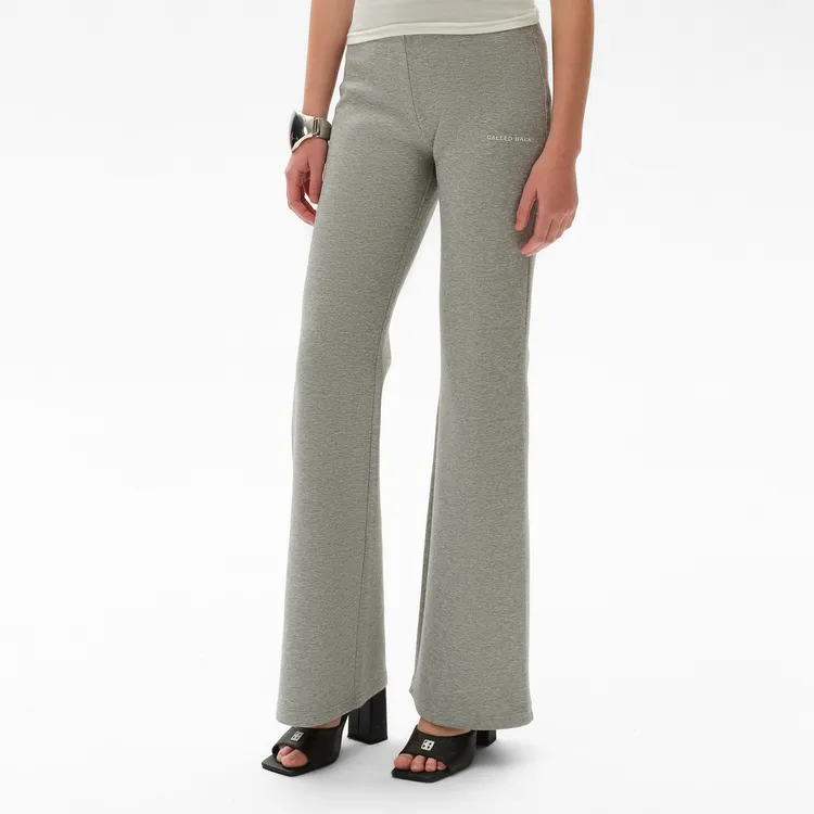 CALLED BACK休闲裤女秋季新款极简高腰垂感显瘦微喇面膜长裤