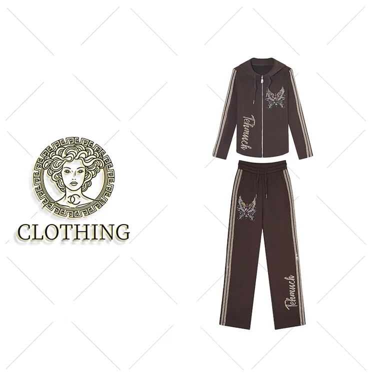 【CLOTHING/原创设计】B79662新款洋气百搭休闲套装