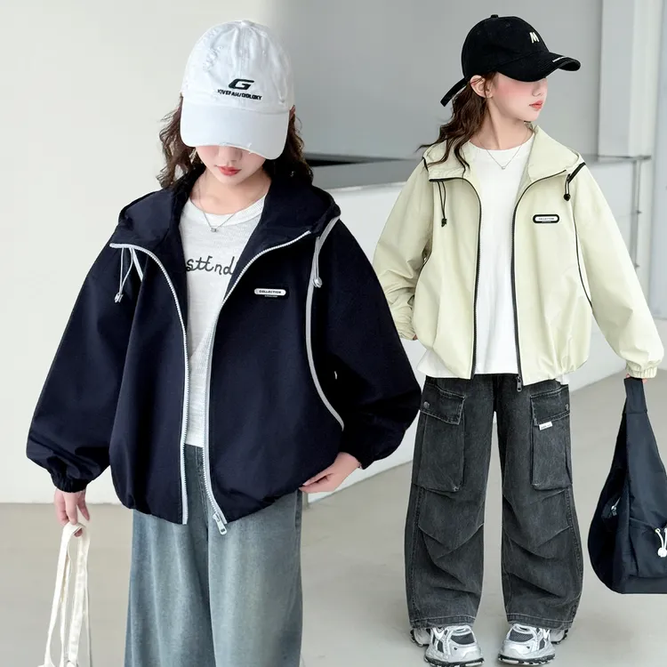 儿童秋季外套2025新款洋气童装小女孩春秋款大童上衣女童夹克秋装
