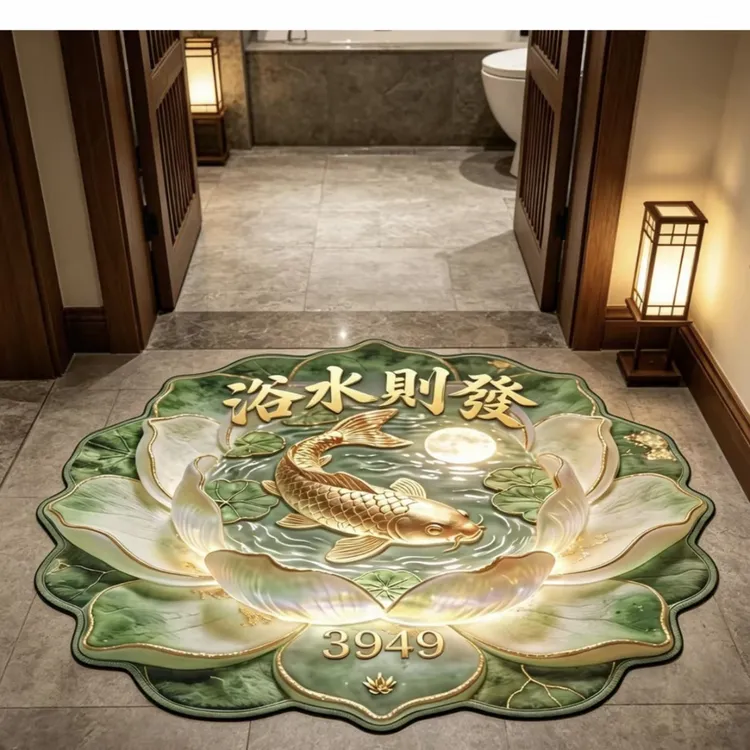 【浴水则升發】新款加厚防滑吸水地垫地毯硅藻泥地垫卫生间浴室地垫商品图