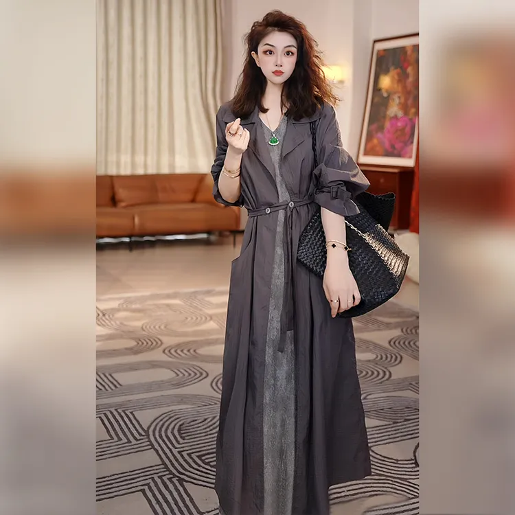 【Linda姐高端线】新款时尚轻奢高档气质休闲风衣外套AA5WWT0114