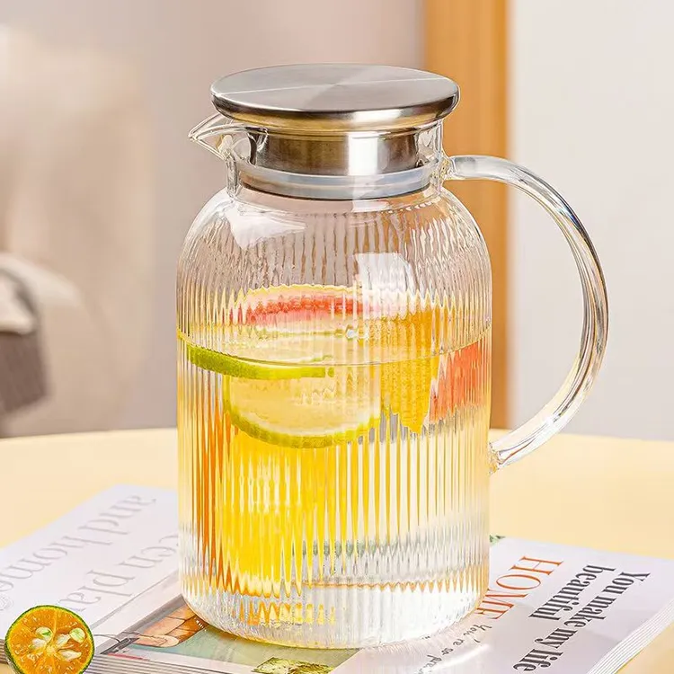 耐热玻璃凉水壶大号玻璃冷水壶学生自用冷水壶家用大容量耐高温壶
