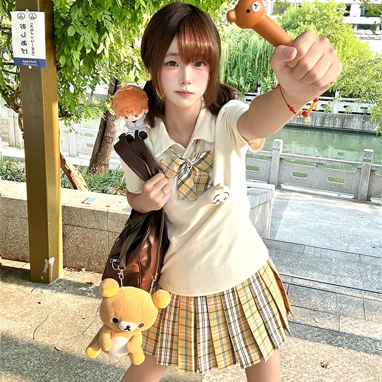 【杨枝甘露】初雪jk制服原创正版格裙校供感百褶裙女生显白学院风