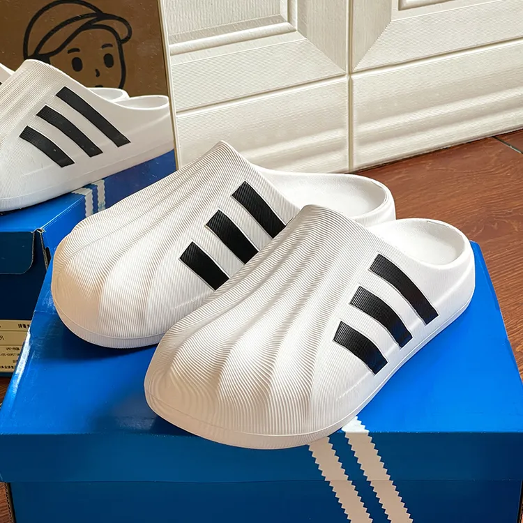 官方高端正品贝壳头包头拖男女款2025夏季新款厚底休闲运动拖鞋潮