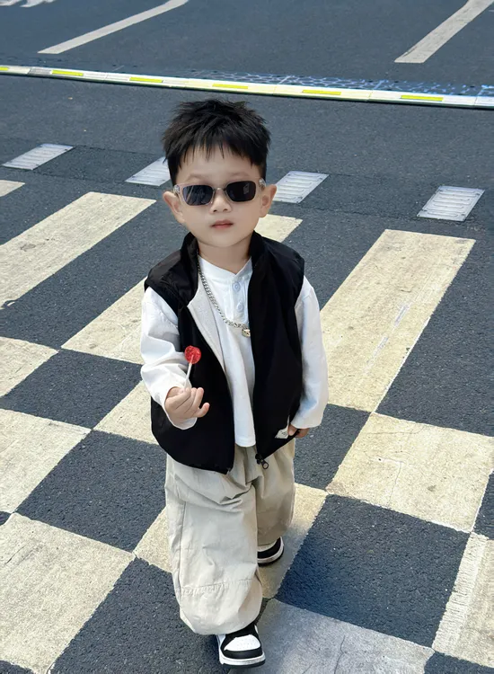 儿童马甲新款秋冬款加绒男童无袖防风外套女童休闲外穿春秋季坎肩