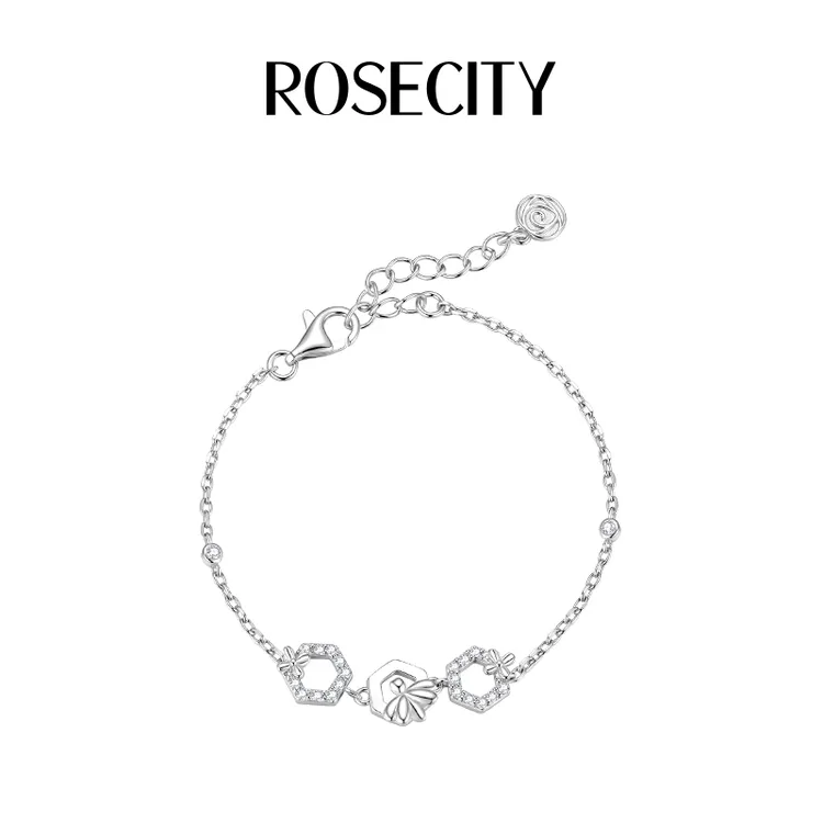 铜合金手链 ROSECITY有财花手链女原创设计百搭高级感轻奢配饰