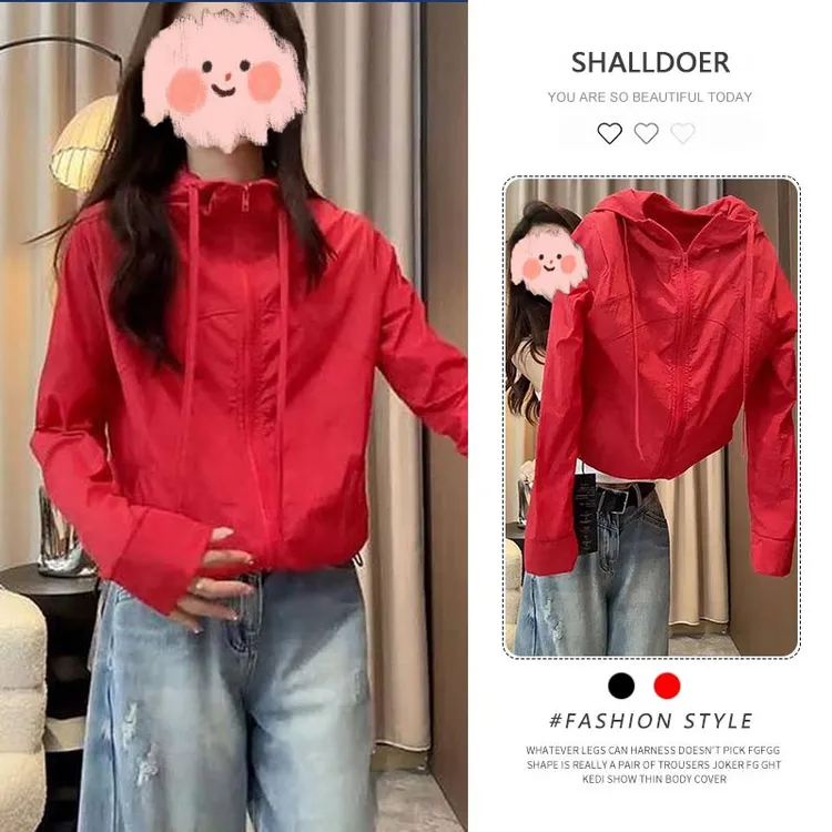 韩版时尚设计感防晒衣女款外穿2025夏季新款小个子小众高级感外套