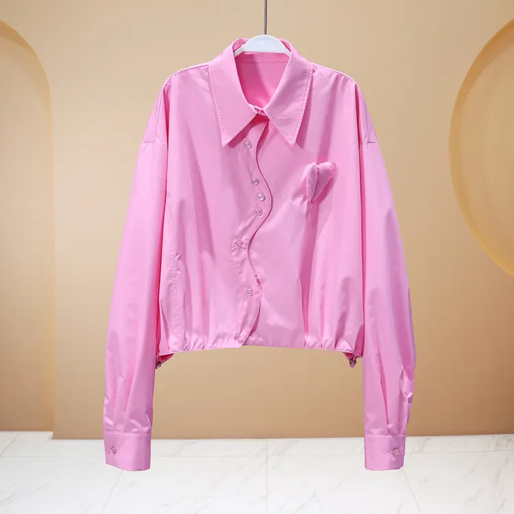 【LIANG哥女装】定制系列2025欧货新品爱心衬衫6155A